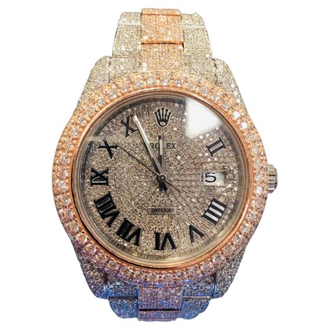 fake iced out rolex for sale|Rolex iced out bezel.